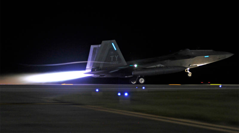 Illustration for article titled F-22 Raptors Descend On Europe In Historic Deployment